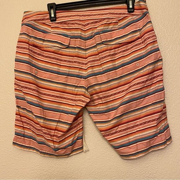 Pendleton Southwestern Pink Stripe Drawstring Board Shorts Swim Trunks 34 - Picture 2 of 10